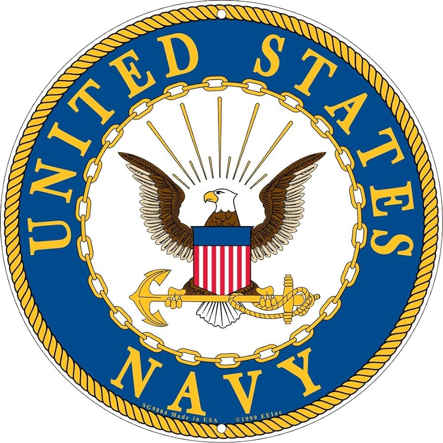US Navy Logo Sign Round 12